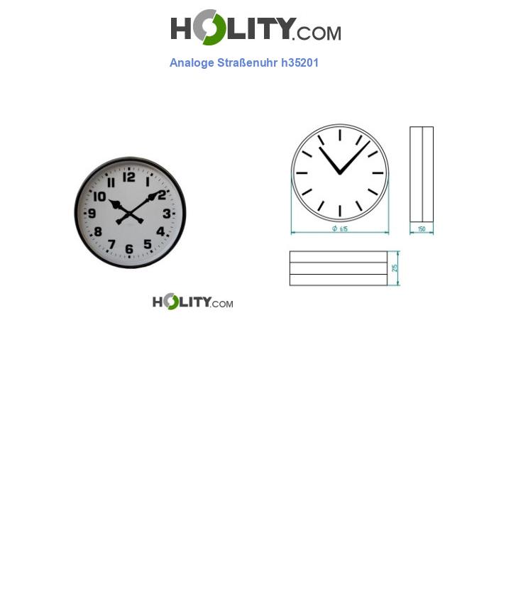Analoge Straßenuhr h35201