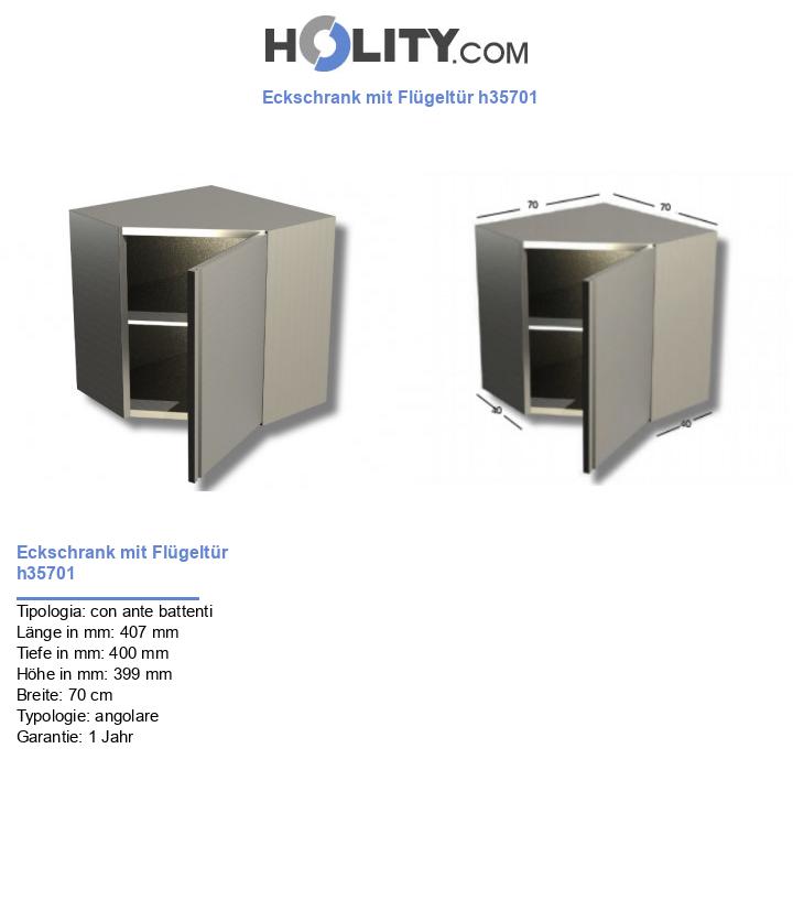 Eckschrank mit Flügeltür h35701