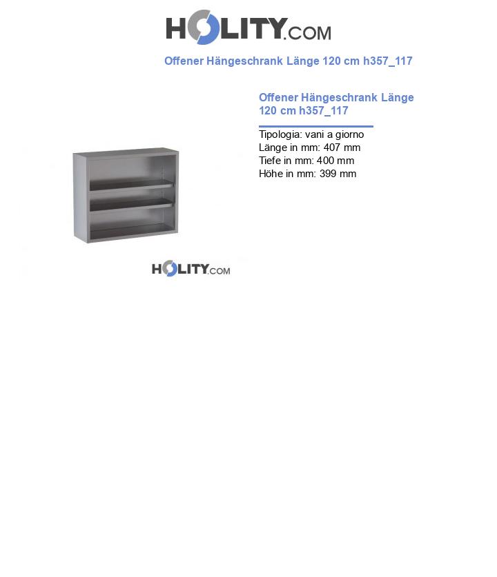 Offener Hängeschrank Länge 120 cm h357_117