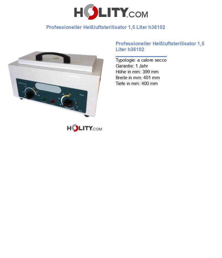 Professioneller Heißluftsterilisator 1,5 Liter h36102