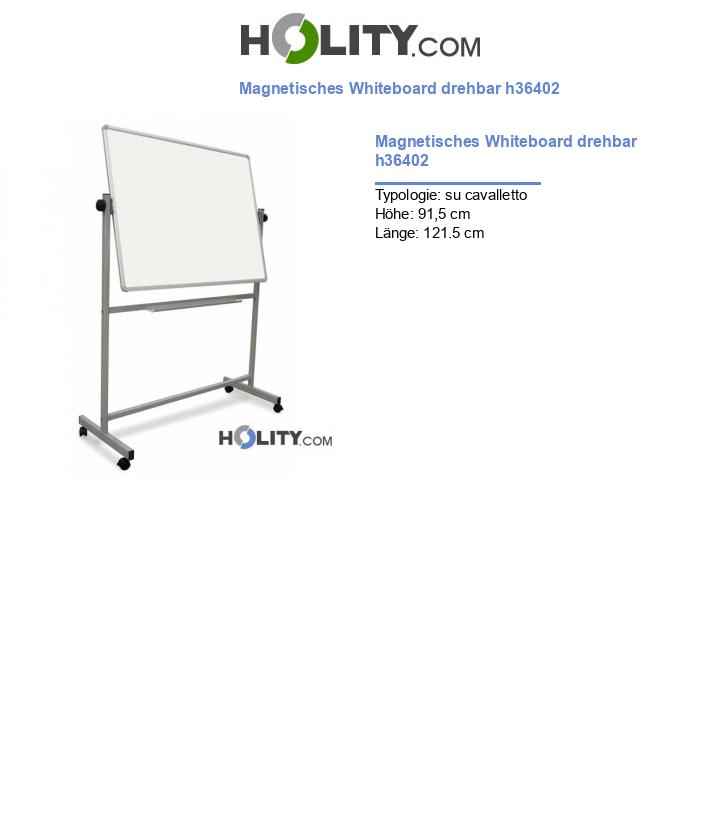 Magnetisches Whiteboard drehbar h36402