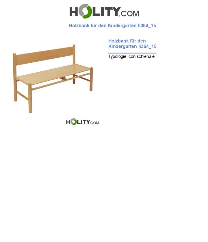 Holzbank für den Kindergarten h364_15