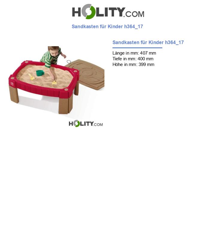 Sandkasten für Kinder h364_17