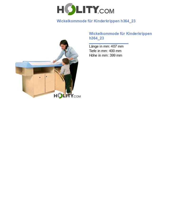 Wickelkommode für Kinderkrippen h364_23