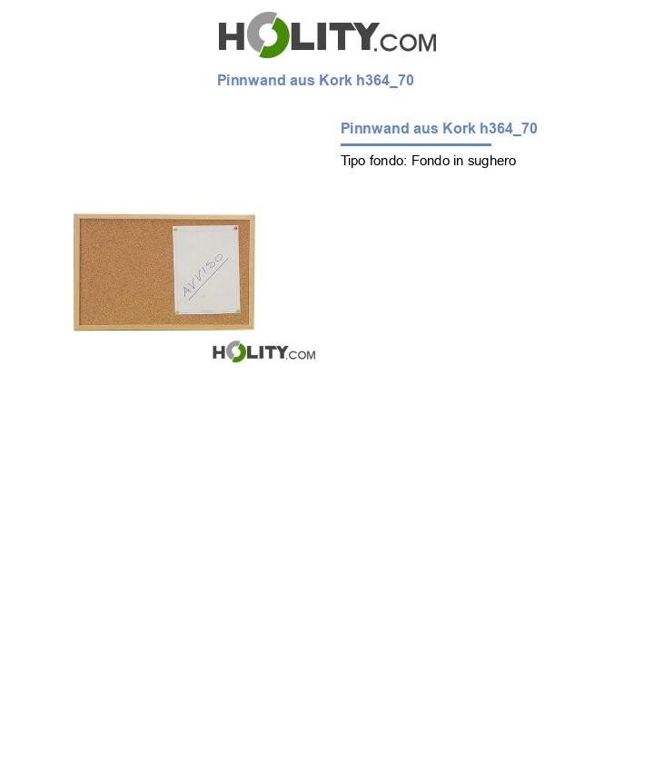 Pinnwand aus Kork h364_70