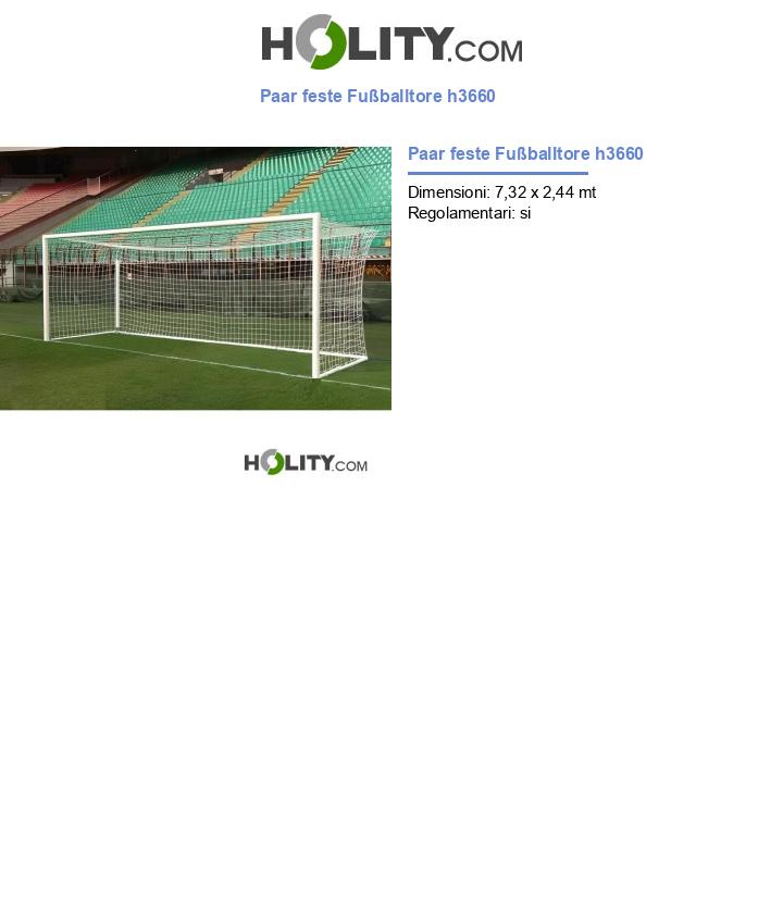 Paar feste Fußballtore h3660