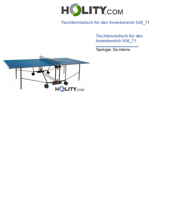 Tischtennistisch für den Innenbereich h36_71