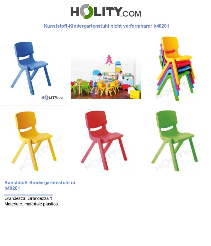 Kunststoff-Kindergartenstuhl nicht verformbarer h40201