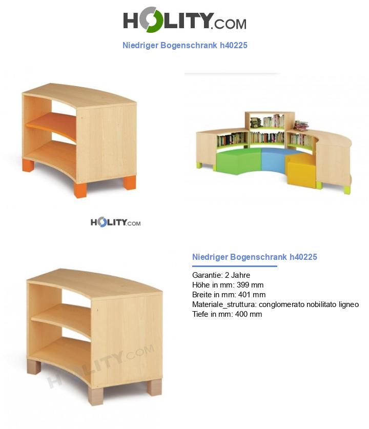 Niedriger Bogenschrank h40225