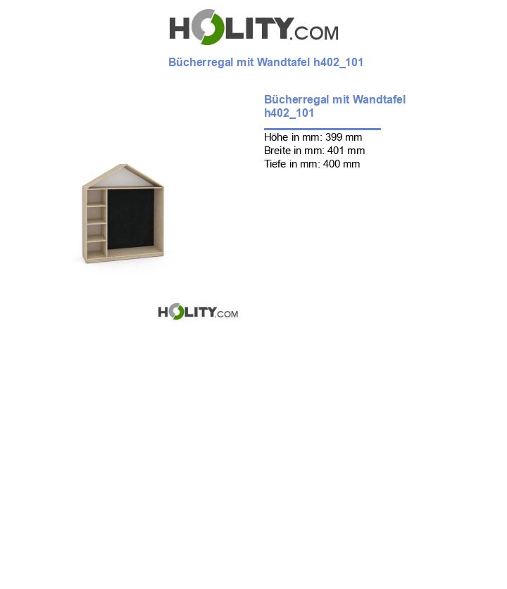 Bücherregal mit Wandtafel h402_101