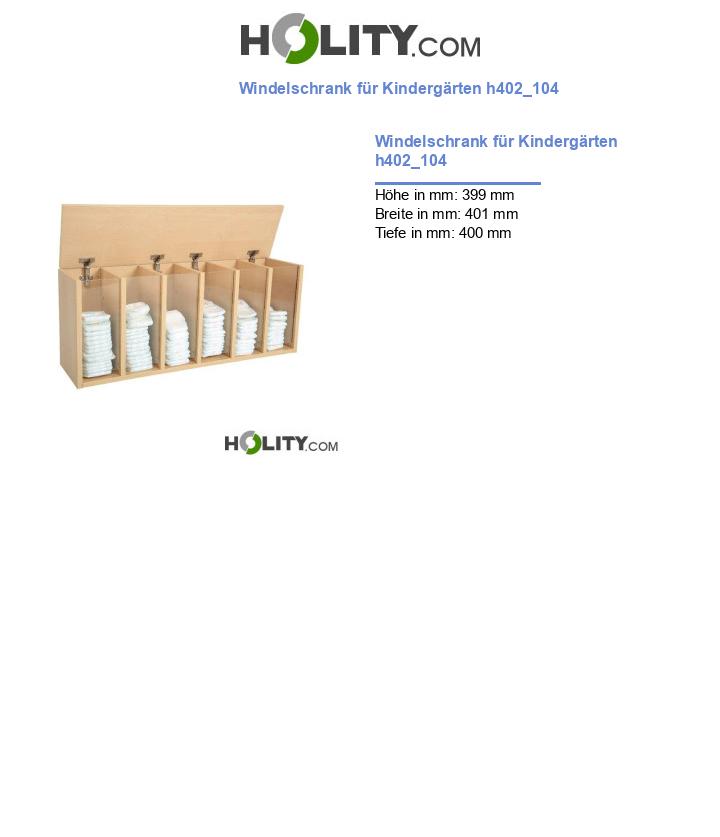 Windelschrank für Kindergärten h402_104