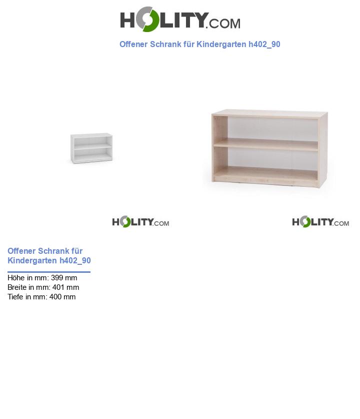 Offener Schrank für Kindergarten h402_90