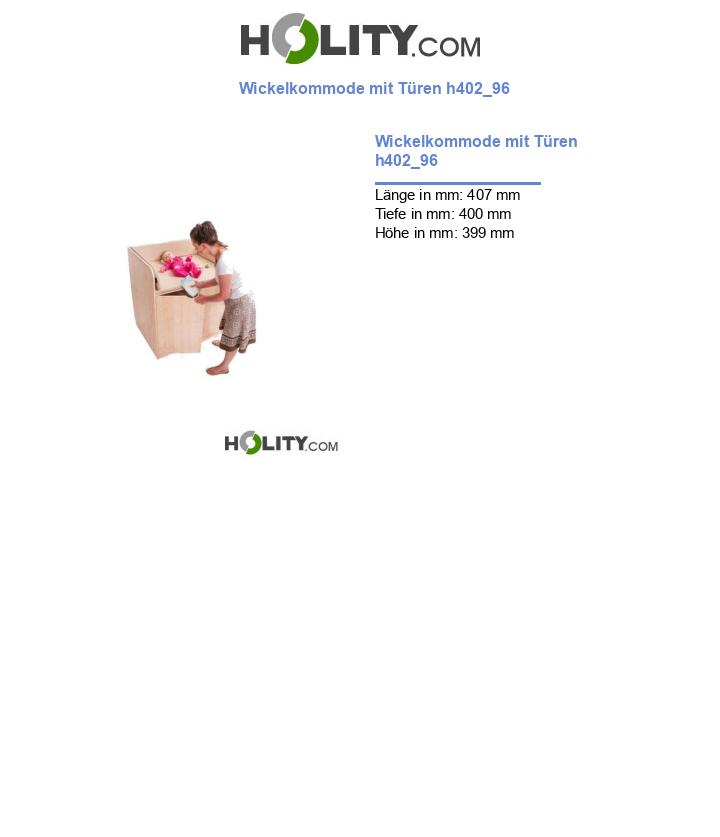 Wickelkommode mit Türen h402_96