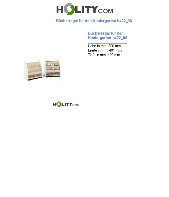 Bücherregal für den Kindergarten h402_98