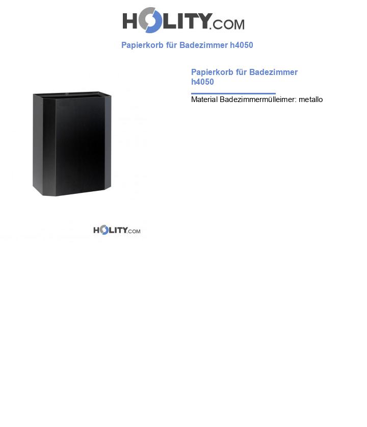 Papierkorb für Badezimmer h4050
