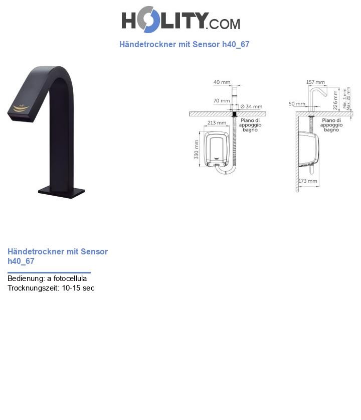 Händetrockner mit Sensor h40_67