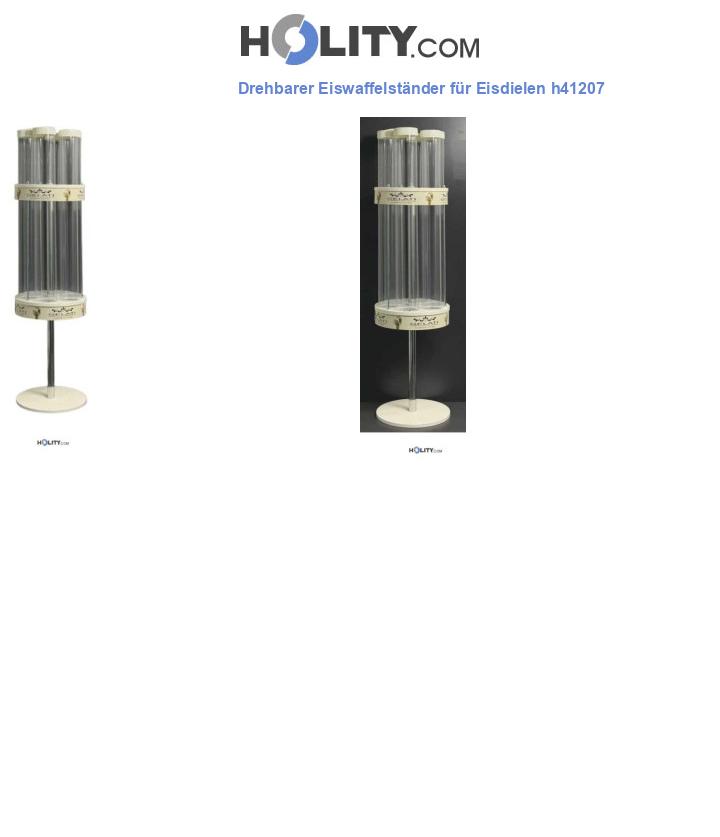 Drehbarer Eiswaffelständer für Eisdielen h41207