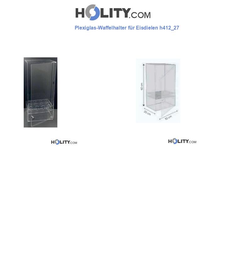 Plexiglas-Waffelhalter für Eisdielen h412_27