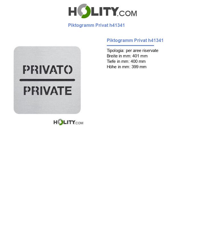 Piktogramm Privat h41341