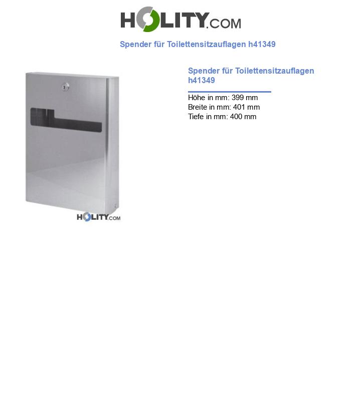 Spender für Toilettensitzauflagen h41349