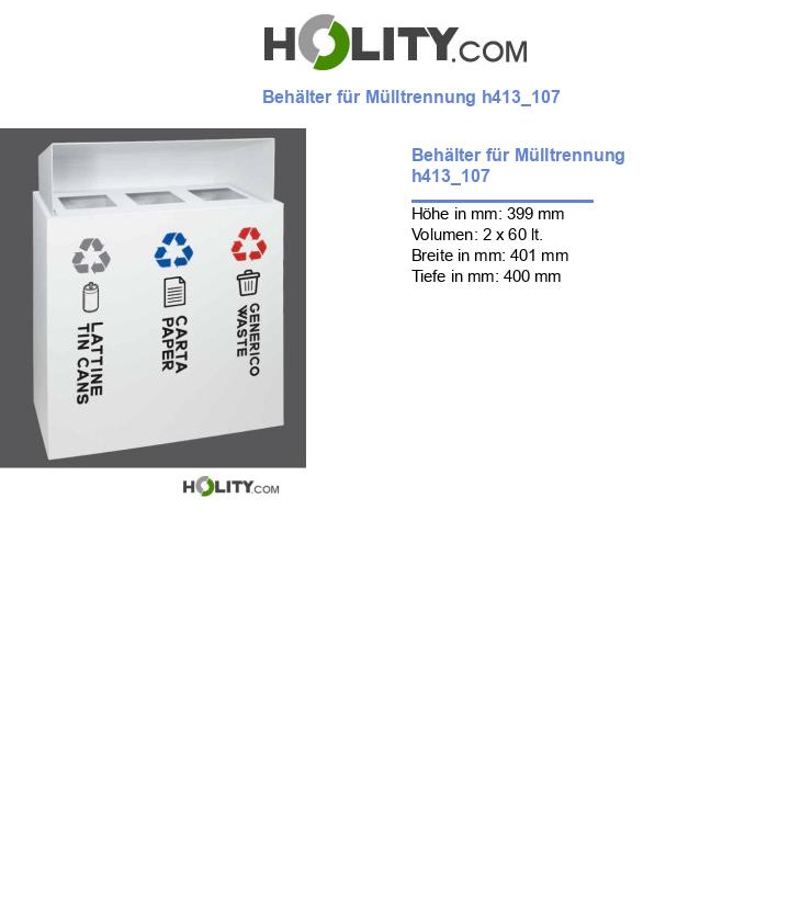 Behälter für Mülltrennung h413_107