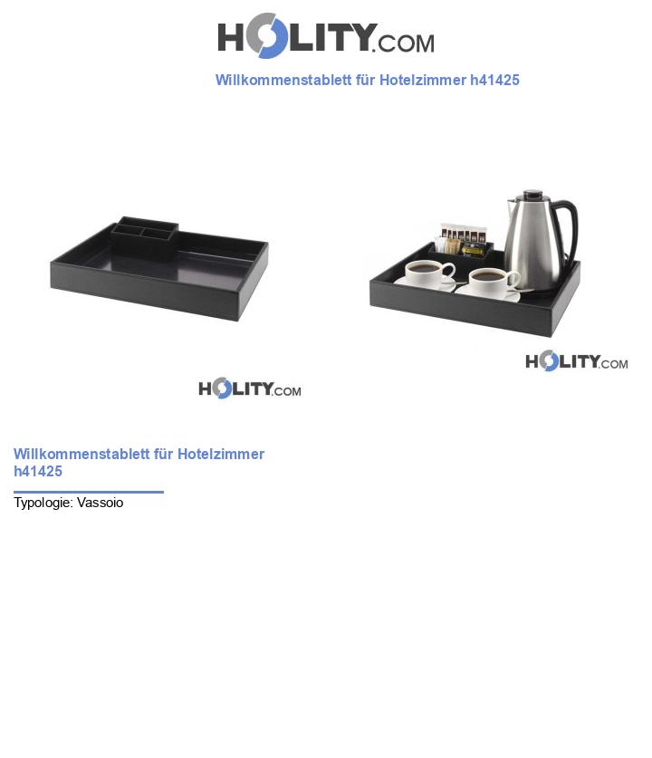 Willkommenstablett für Hotelzimmer h41425