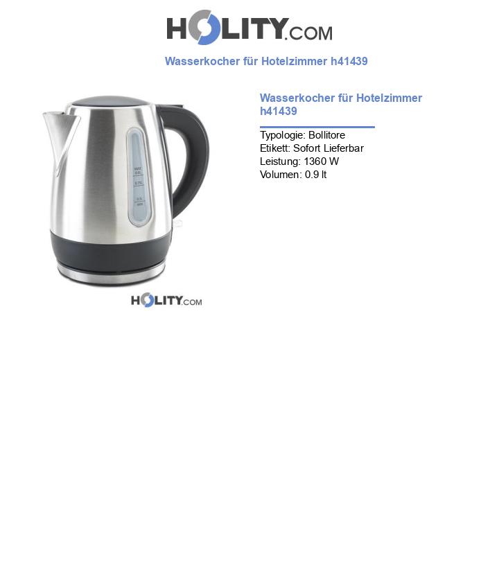 Wasserkocher für Hotelzimmer h41439