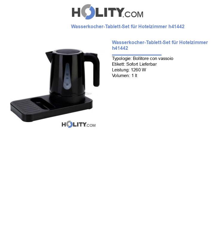 Wasserkocher-Tablett-Set für Hotelzimmer h41442
