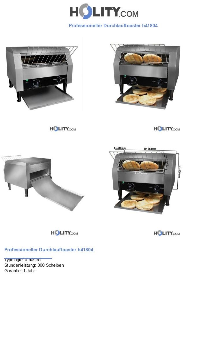 Professioneller Durchlauftoaster h41804