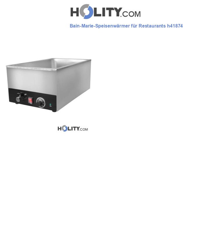 Bain-Marie-Speisenwärmer für Restaurants h41874