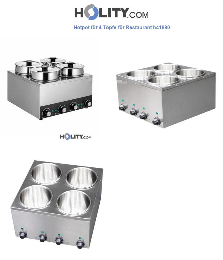 Hotpot für 4 Töpfe für Restaurant h41880
