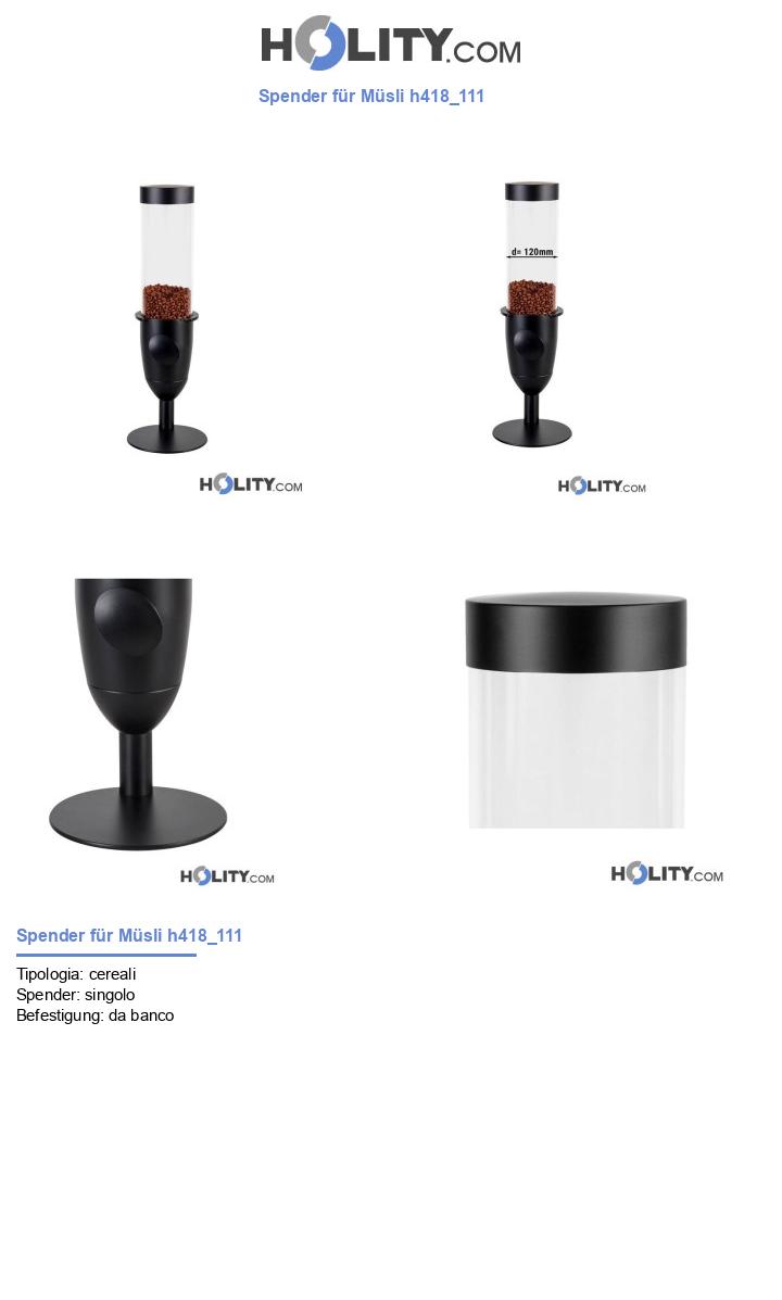 Spender für Müsli h418_111