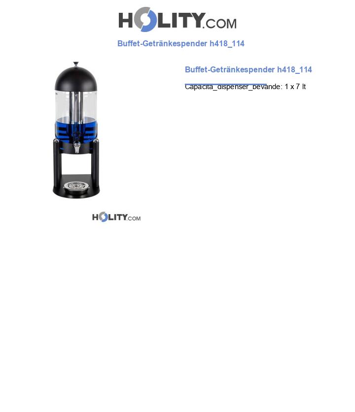 Buffet-Getränkespender h418_114