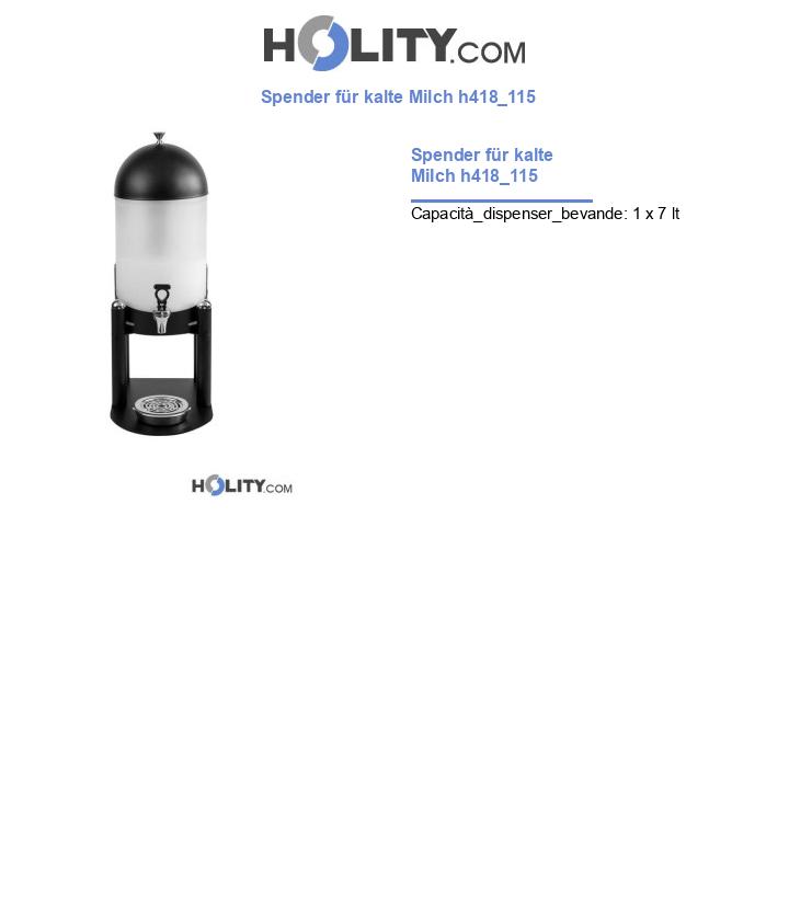 Spender für kalte Milch h418_115