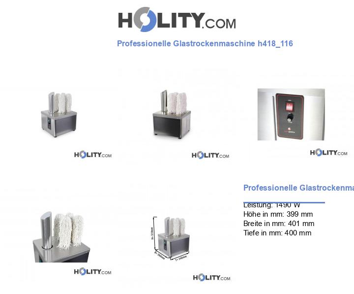 Professionelle Glastrockenmaschine h418_116