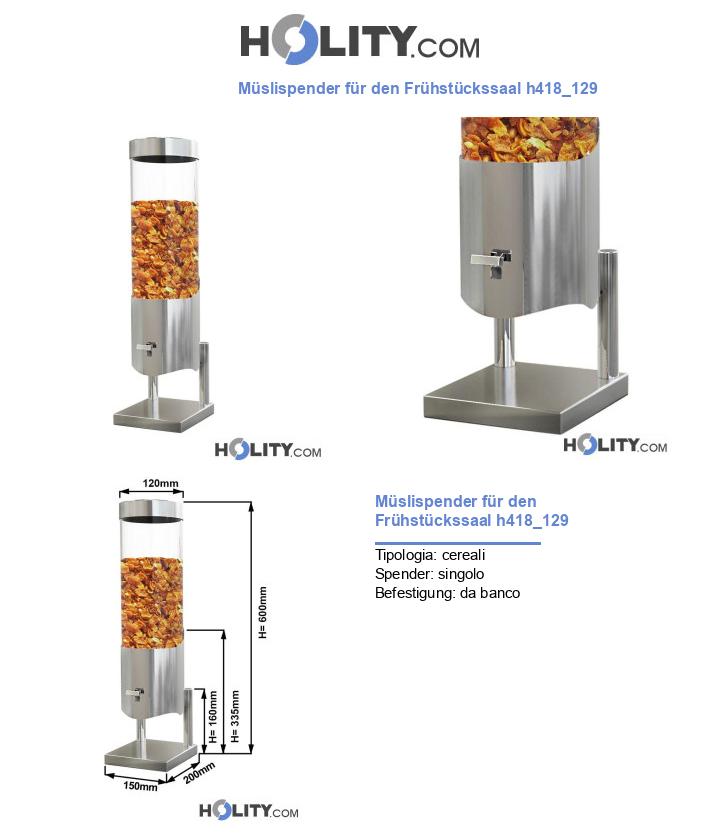 Müslispender für den Frühstückssaal h418_129