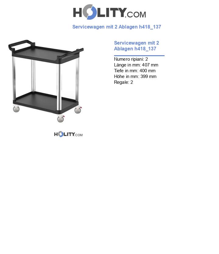 Servicewagen mit 2 Ablagen h418_137