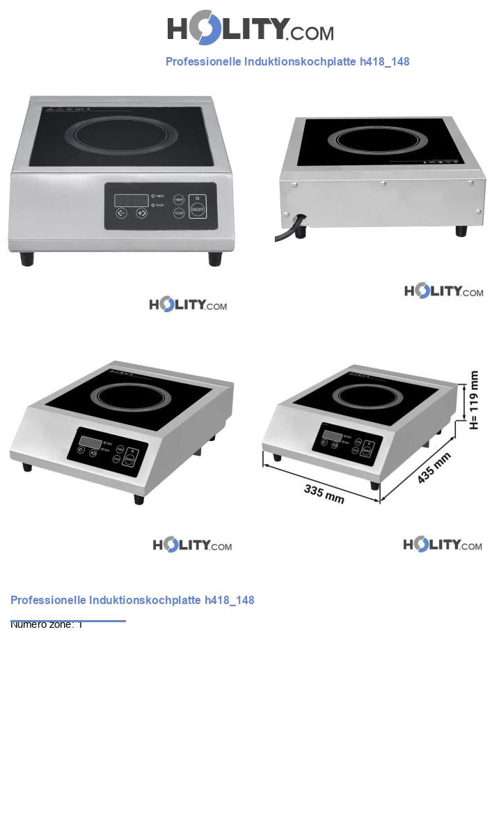 Professionelle Induktionskochplatte h418_148