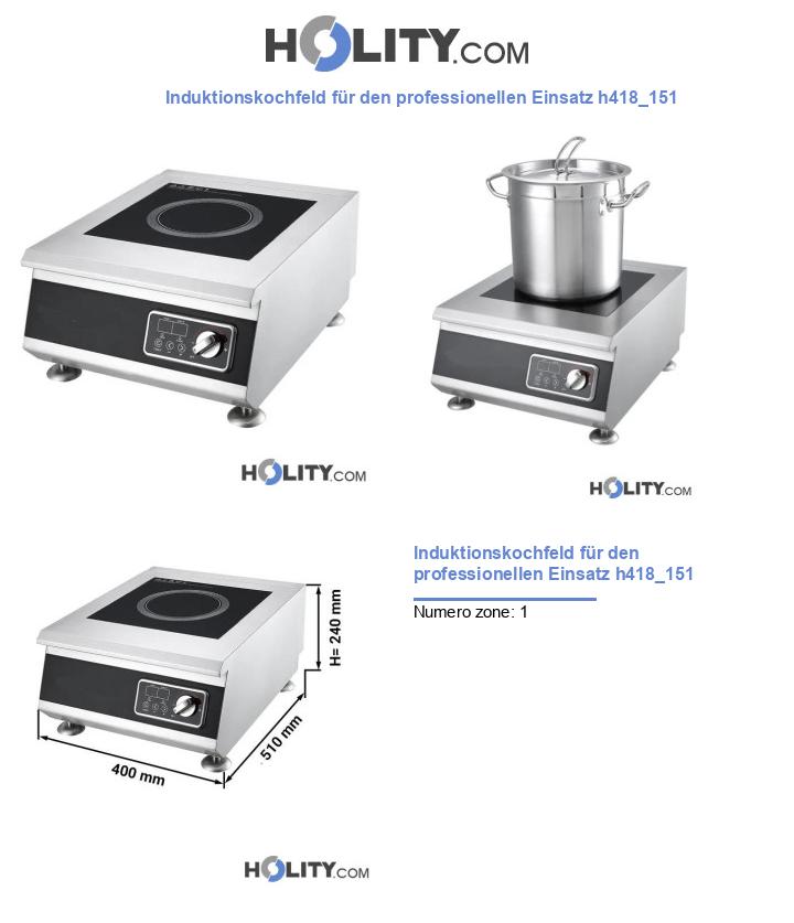 Induktionskochfeld für den professionellen Einsatz h418_151