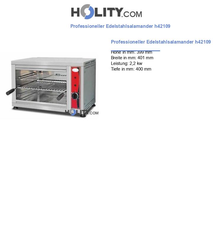 Professioneller Edelstahlsalamander h42109