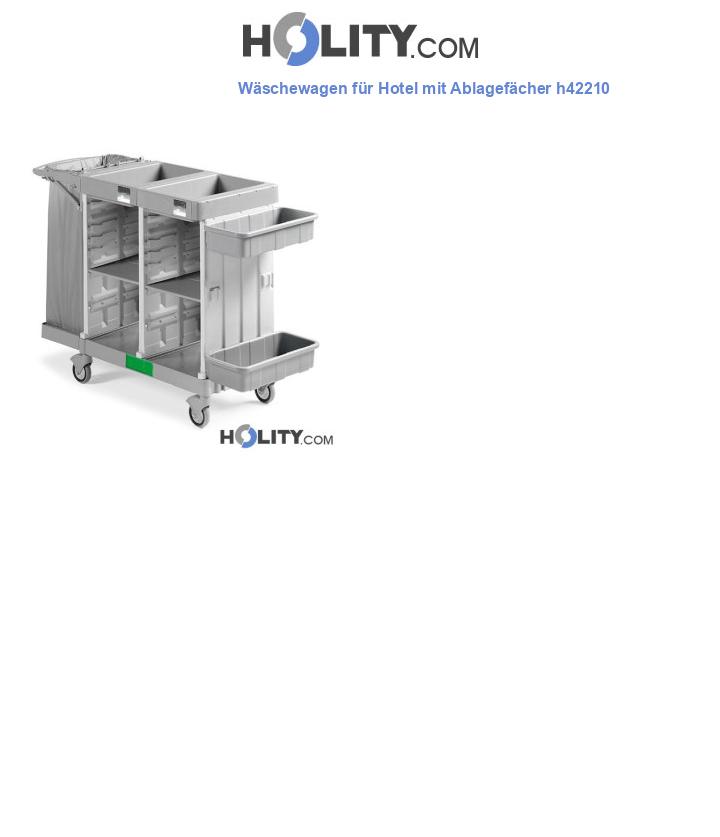 Wäschewagen für Hotel mit Ablagefächer h42210