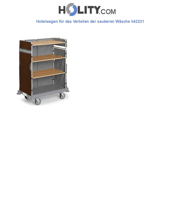 Hotelwagen für das Verteilen der sauberen Wäsche h42221