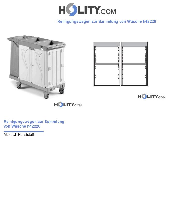 Reinigungswagen zur Sammlung von Wäsche h42226