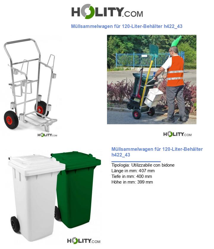 Müllsammelwagen für 120-Liter-Behälter h422_43