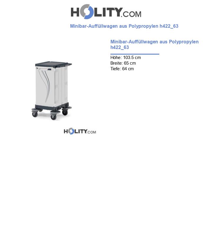 Minibar-Auffüllwagen aus Polypropylen h422_63