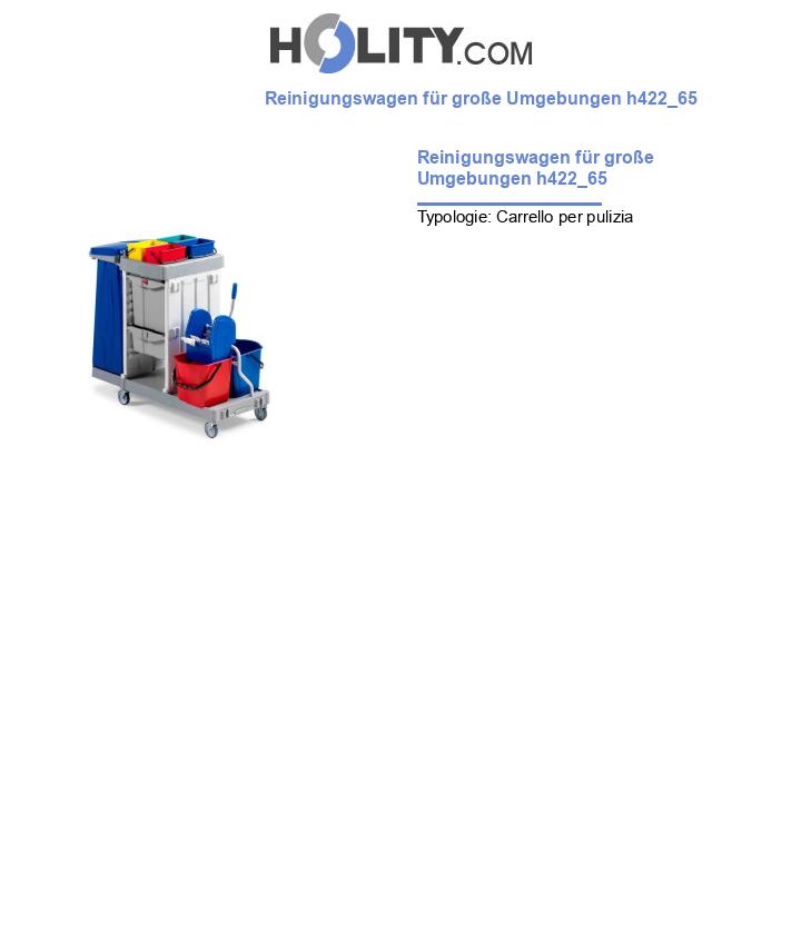 Reinigungswagen für große Umgebungen h422_65