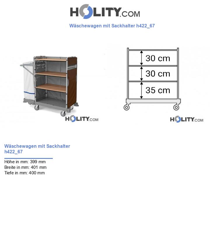 Wäschewagen mit Sackhalter h422_67