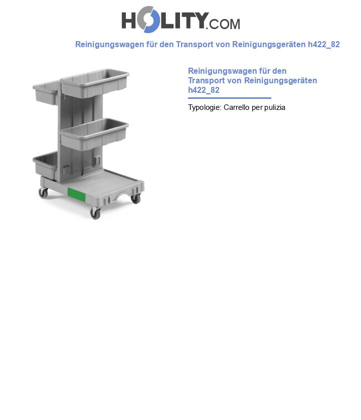 Reinigungswagen für den Transport von Reinigungsgeräten h422_82