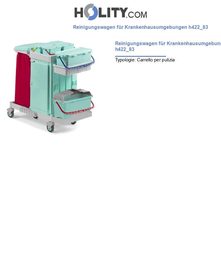 Reinigungswagen für Krankenhausumgebungen h422_83