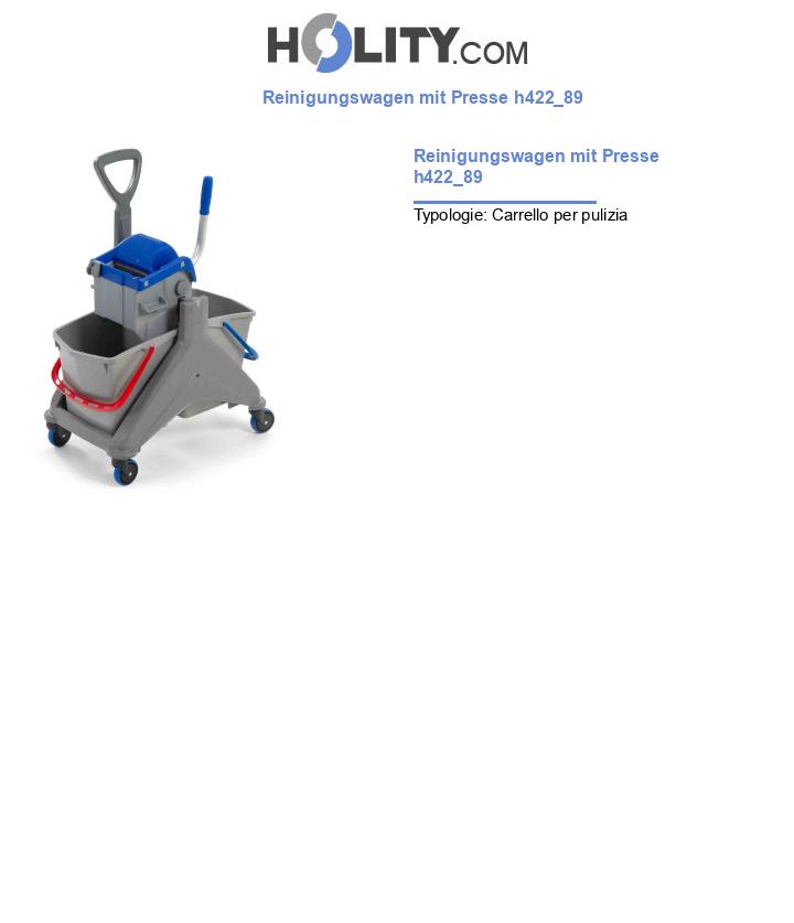 Reinigungswagen mit Presse h422_89